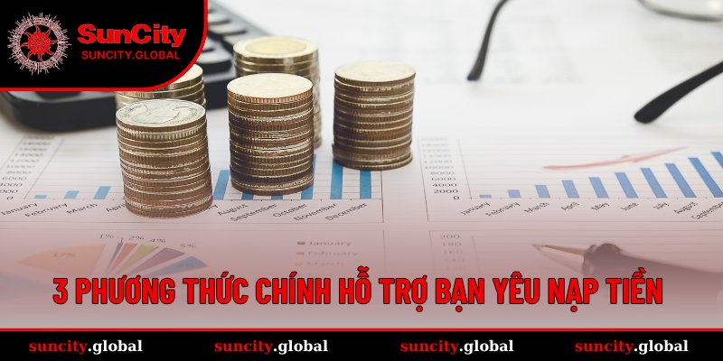 Nạp Tiền SUNCITY - Thao Tác Cực Suôn Sẻ Chỉ Trong Giây Lát 3 3 cách nạp tiền phổ biến hỗ trợ người chơi