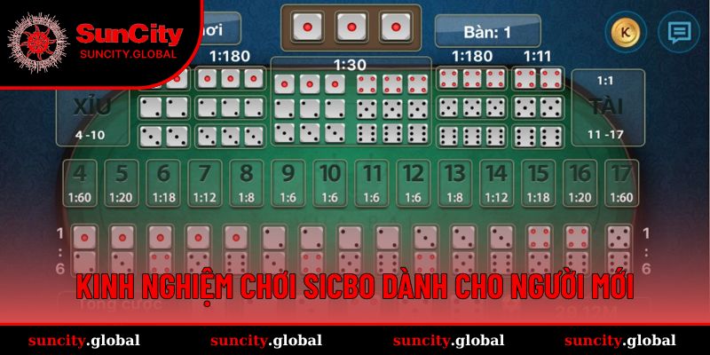 Kinh Nghiệm Chơi Sicbo Được Chuyên Gia Suncity Chia Sẻ 2 Kinh nghiệm chơi Sicbo dành cho người mới