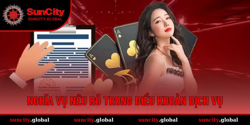 Nghĩa vụ nêu rõ trong điều khoản dịch vụ