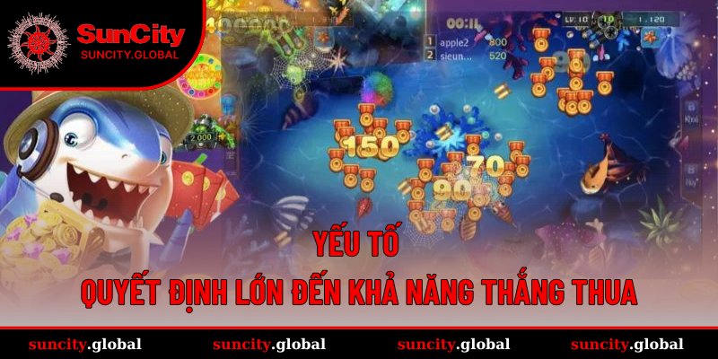 Cách Bắn Cá Luôn Thắng - Bí Kíp Với Tỷ Lệ 95% Thành Công 1 Nhân tố ảnh hưởng đến kết quả ván chơi